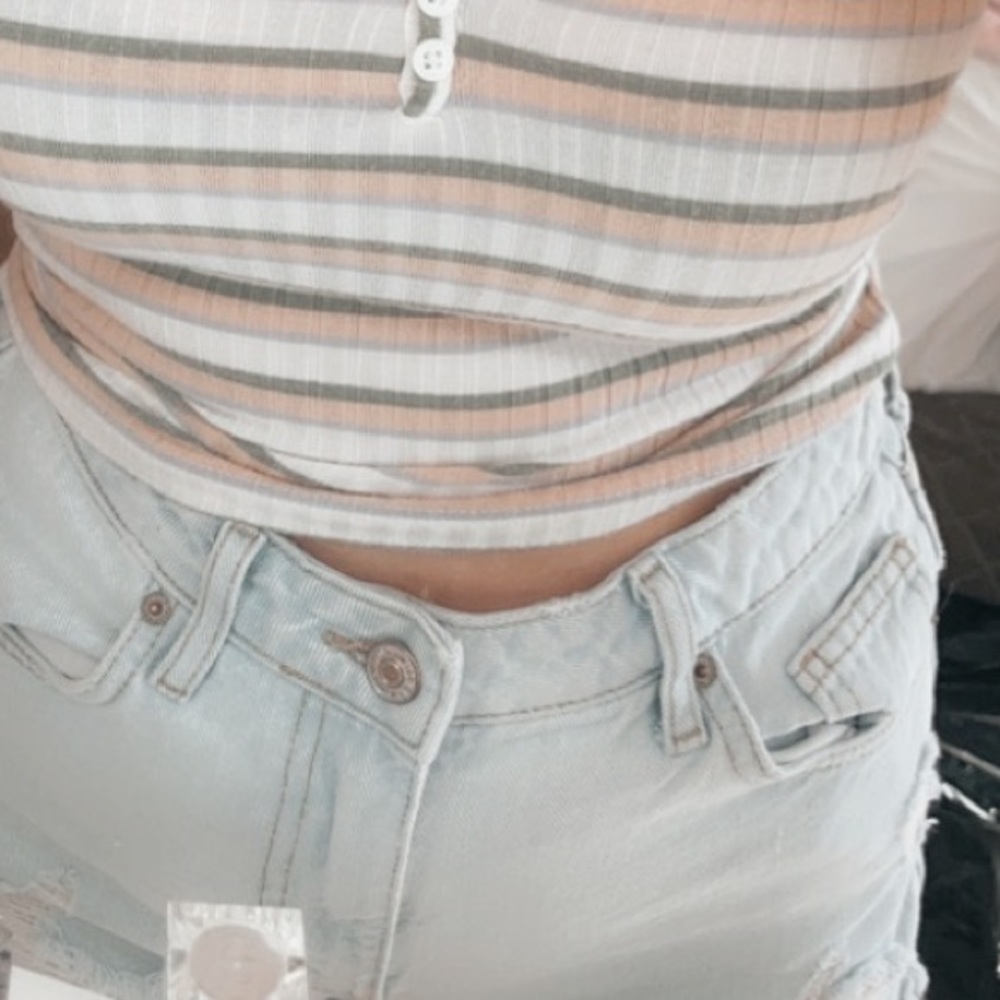 Striped Henley Cami Tops (bundle of 2)